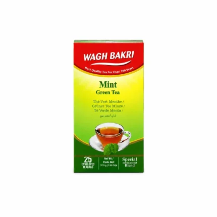 WAGH BAKRI GREEN TEA MINT 25s